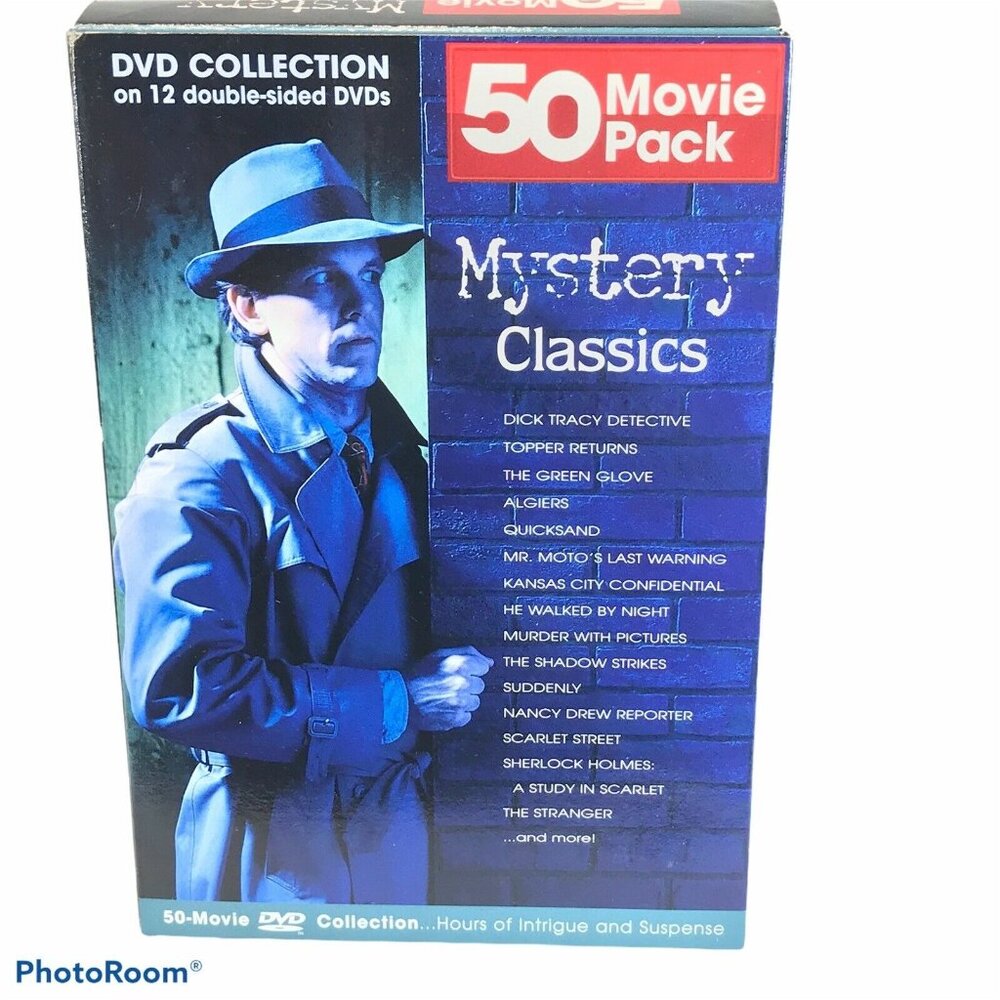 Mystery Classics 50 Movie Pack Preowned Dented Box